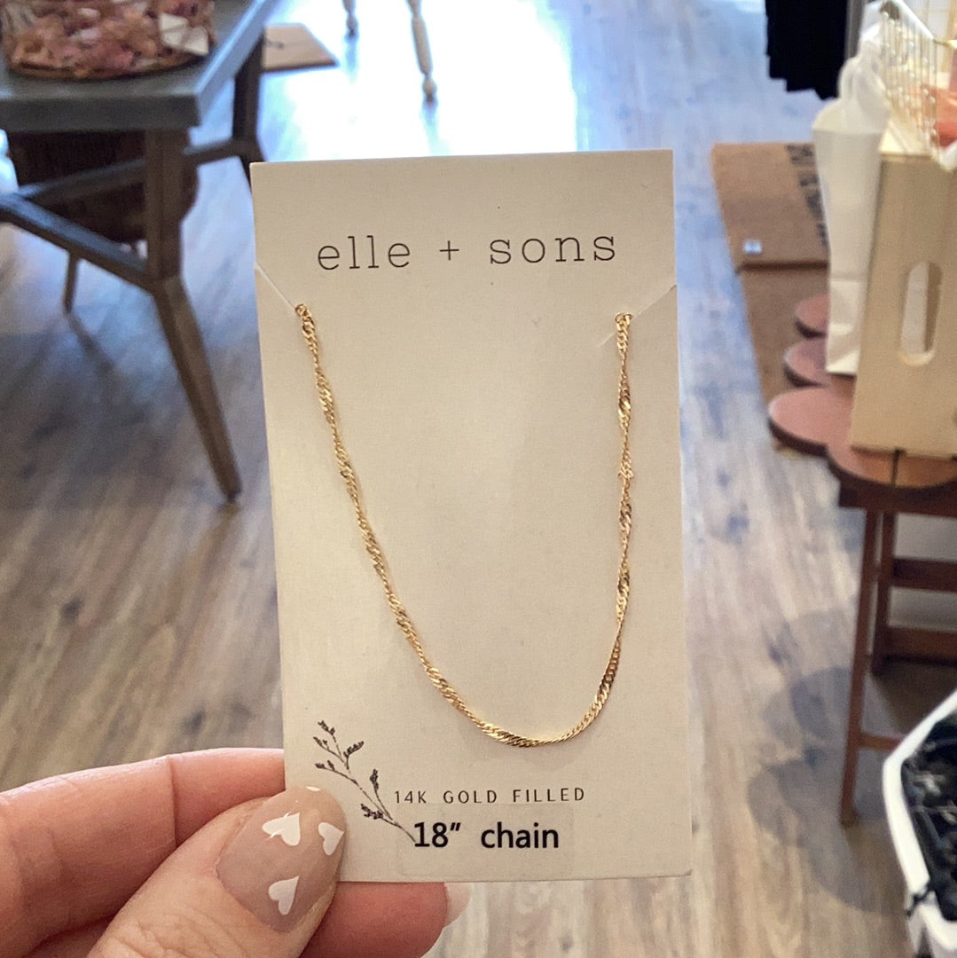 Elle & Sons, Earrings and necklaces