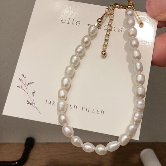 Elle and sons pearl bracelets