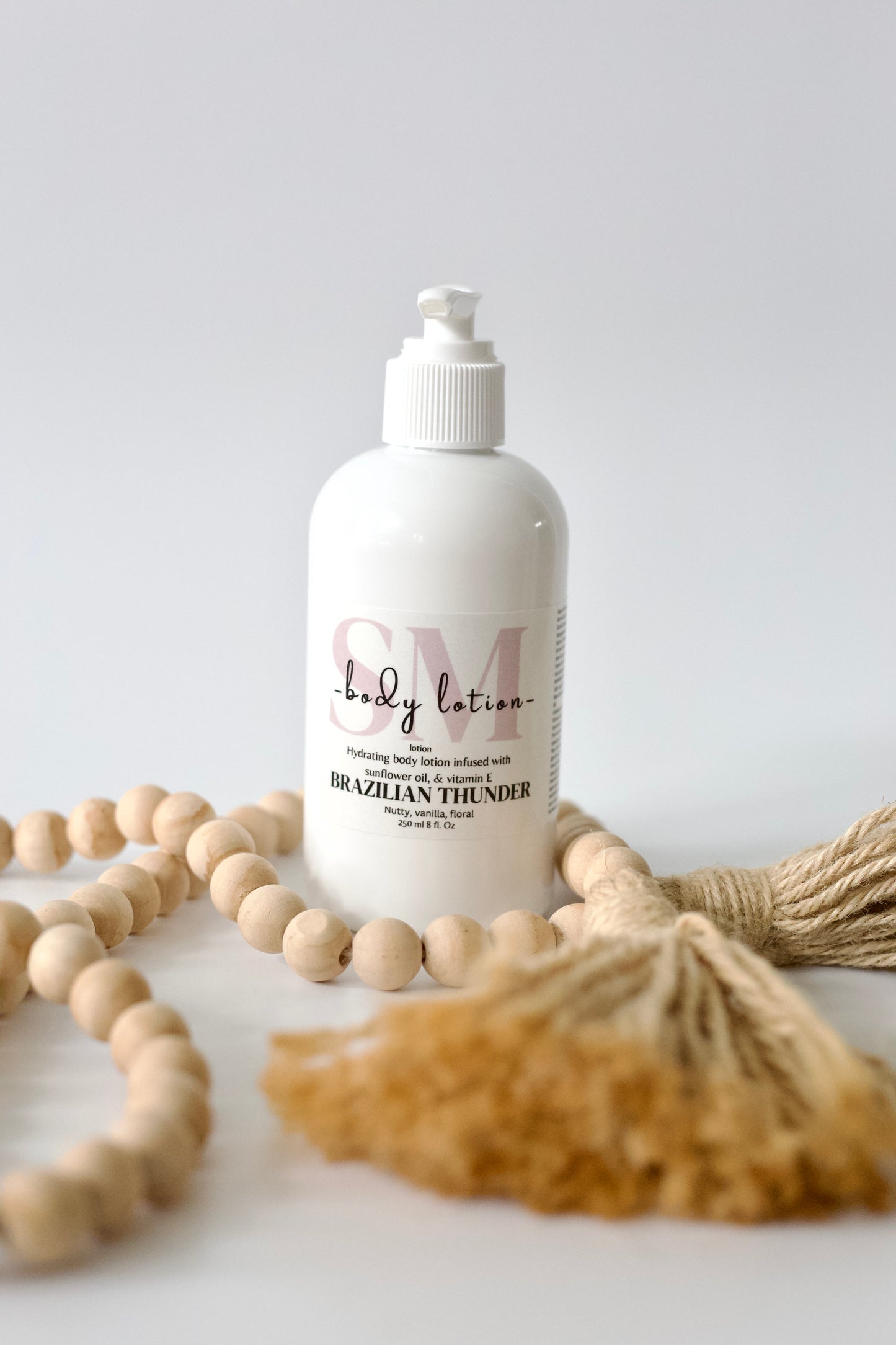 Oil infused, plant based body lotion